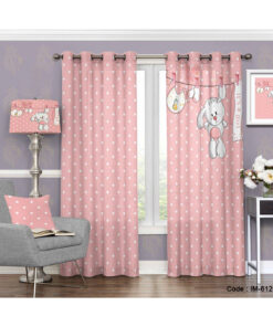 پرده پانچی کوکانه اتاق دختر طرح رابیت