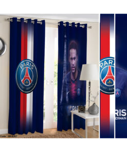 پرده اتاق پسرانه طرح تیم ورزشی paris germain