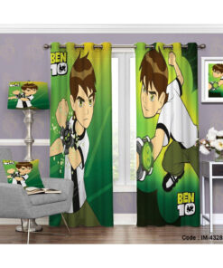 پرده اتاق خواب پسرانه طرح کارتون بنتن