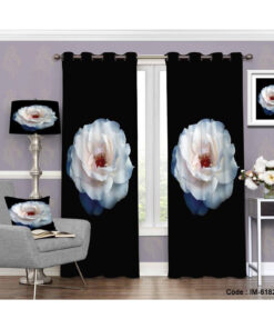 پرده زمینه مشکی طرح پیونی