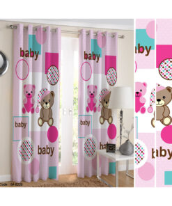پرده دخترانه اتاق کودک طرح baby
