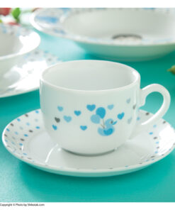 سرویس چینی نوزاد زرین طرح New Born آبی