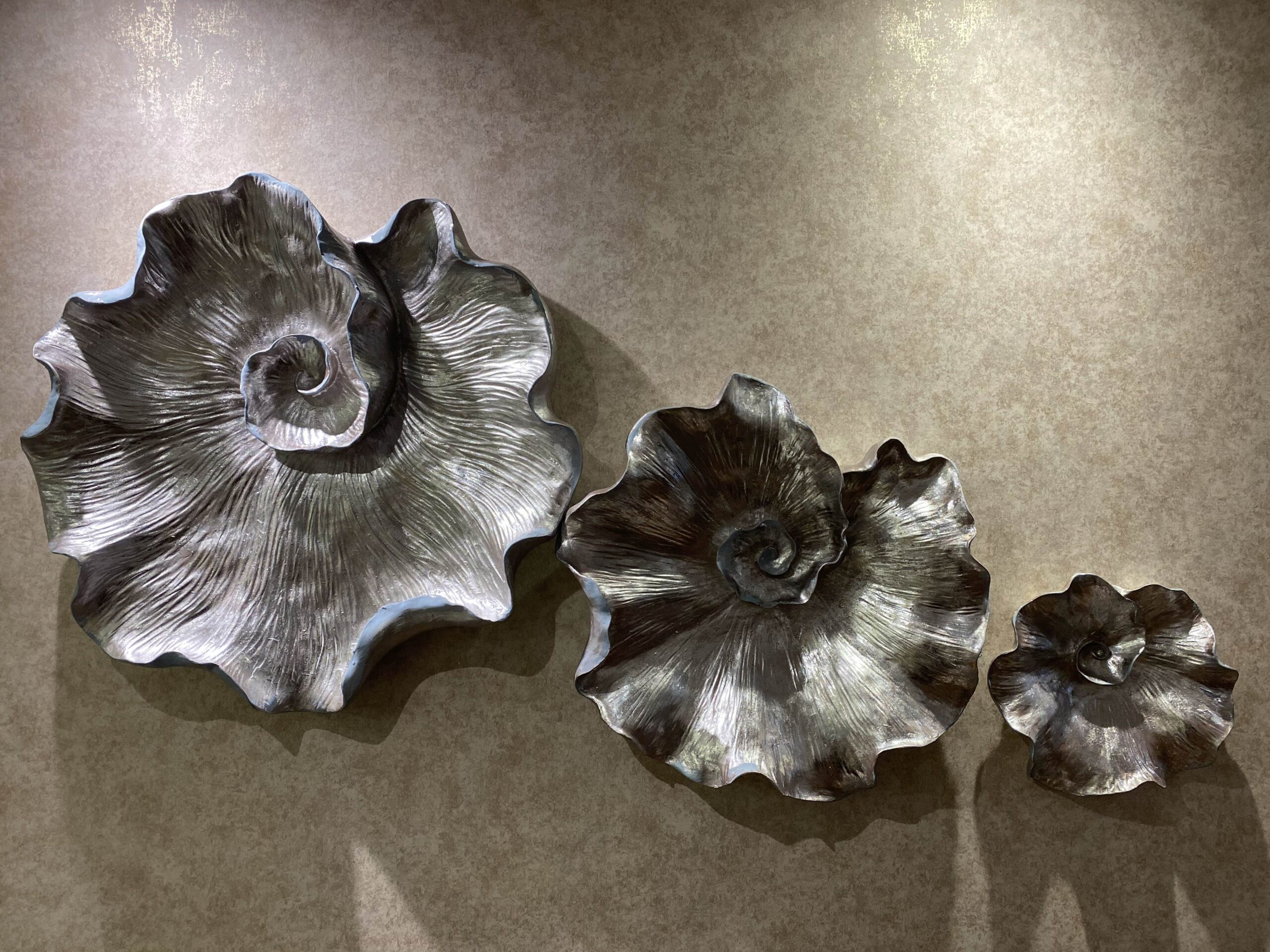 ست سه عددی دیوار کوب تزیینی طرح گل