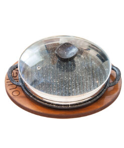 ماهیتابه چدنی گرد درب دار سایز 26 مدل Padela