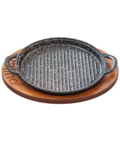 ماهیتابه چدنی گرد درب دار سایز 26 مدل Padela