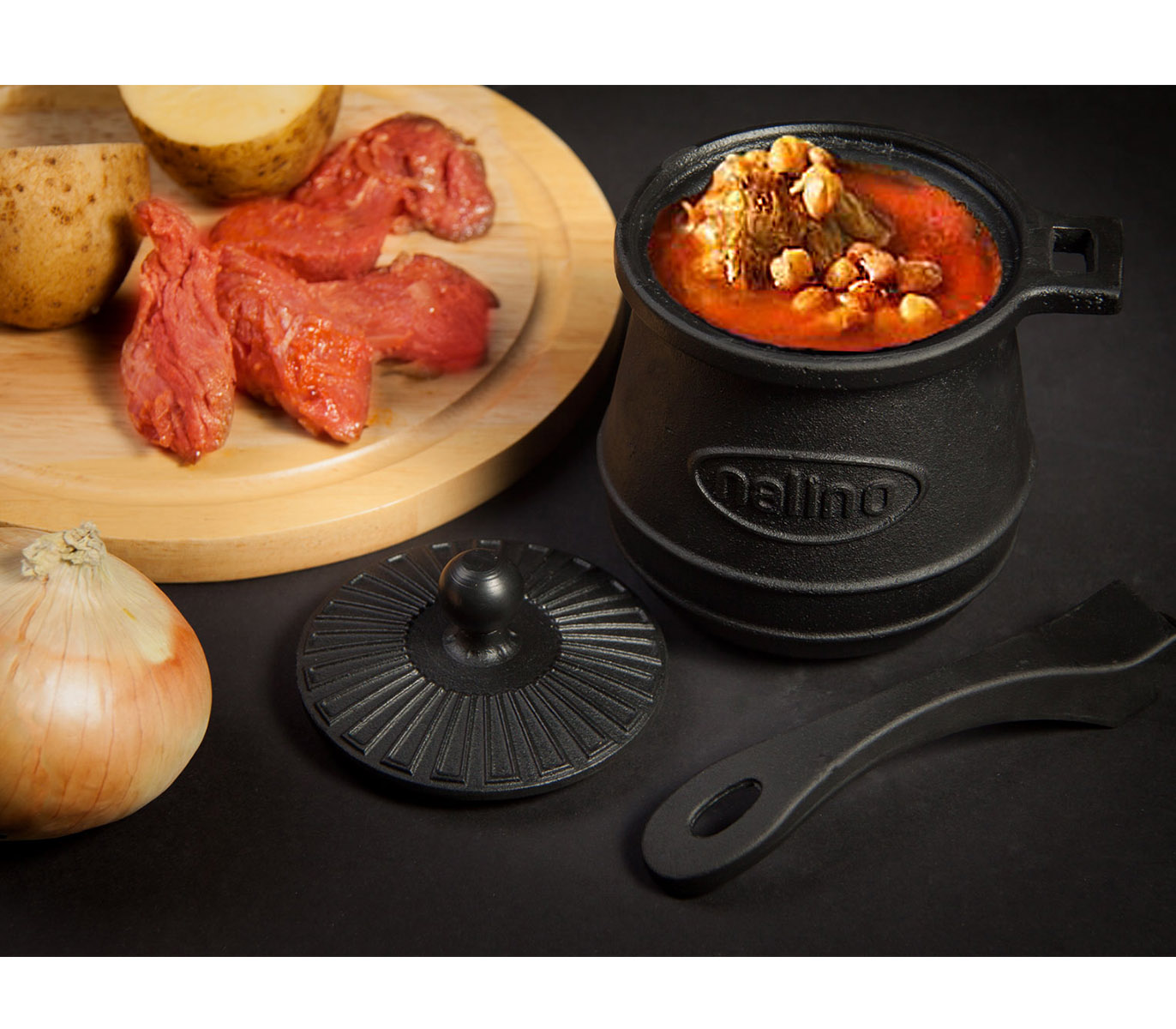 ظرف دیزی چدنی دو لیتری مدل FAMIY