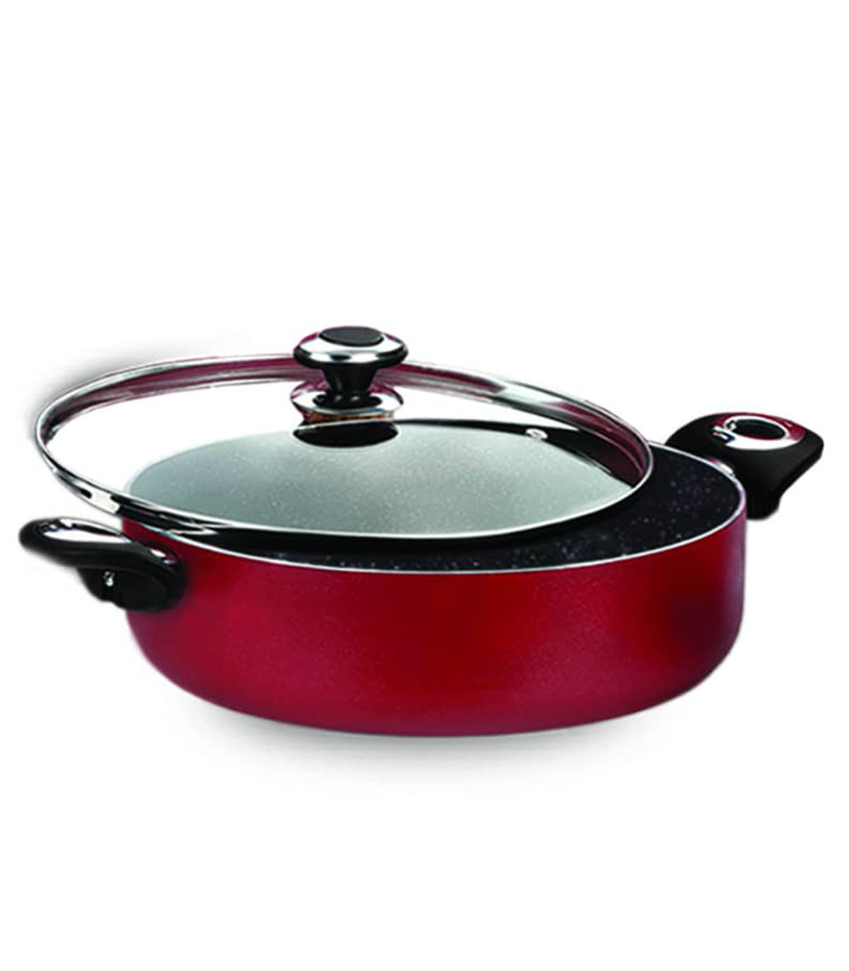 ماهیتابه گرانیتی دو دسته سایز 28 زرساب مدل گرانیتا