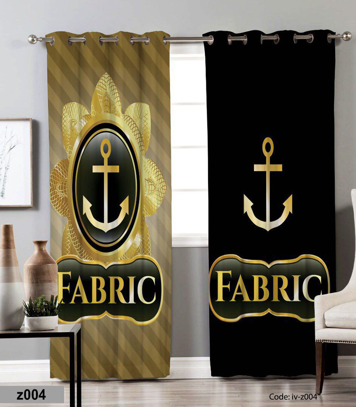 پرده پانچی مدل Fabric