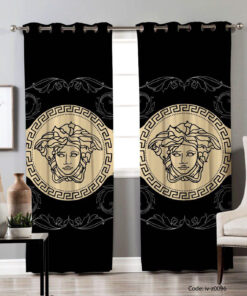 پرده پانچی 2 تکه مدل ورساچه