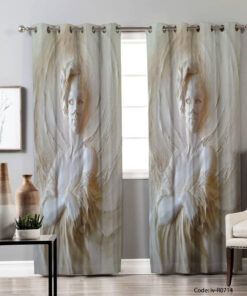 پرده پانچی اتاق پذیرایی مدل ماسک