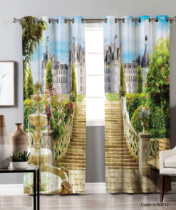 پرده پانچی مدل باغ