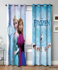 پرده پانچی اتاق کودک مدل فروزن