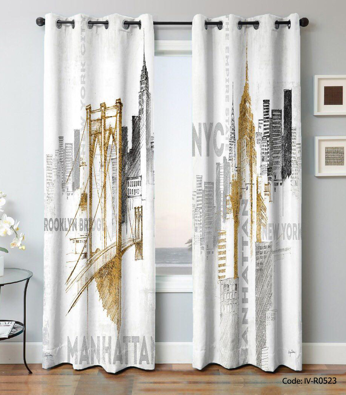 پرده منظره پانچی مدل برج