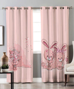 پرده اتاق کودک پانچی مدل RABBIT