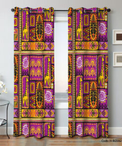 پرده پانچی دو تکه مدل سرخ پوست