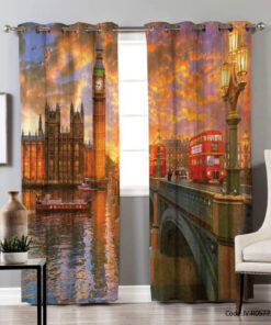 پرده پانچی رنگی مدل ونیز