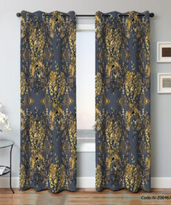 پرده دو تکه پانچی مدل ریز نقش