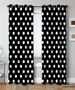 پرده اناق خواب پانچی مدل خالدار