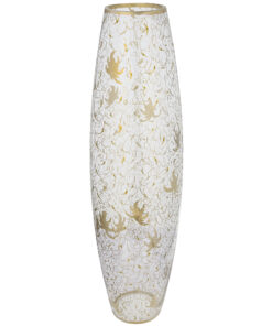 گلدان بامبو با طرح های طلایی