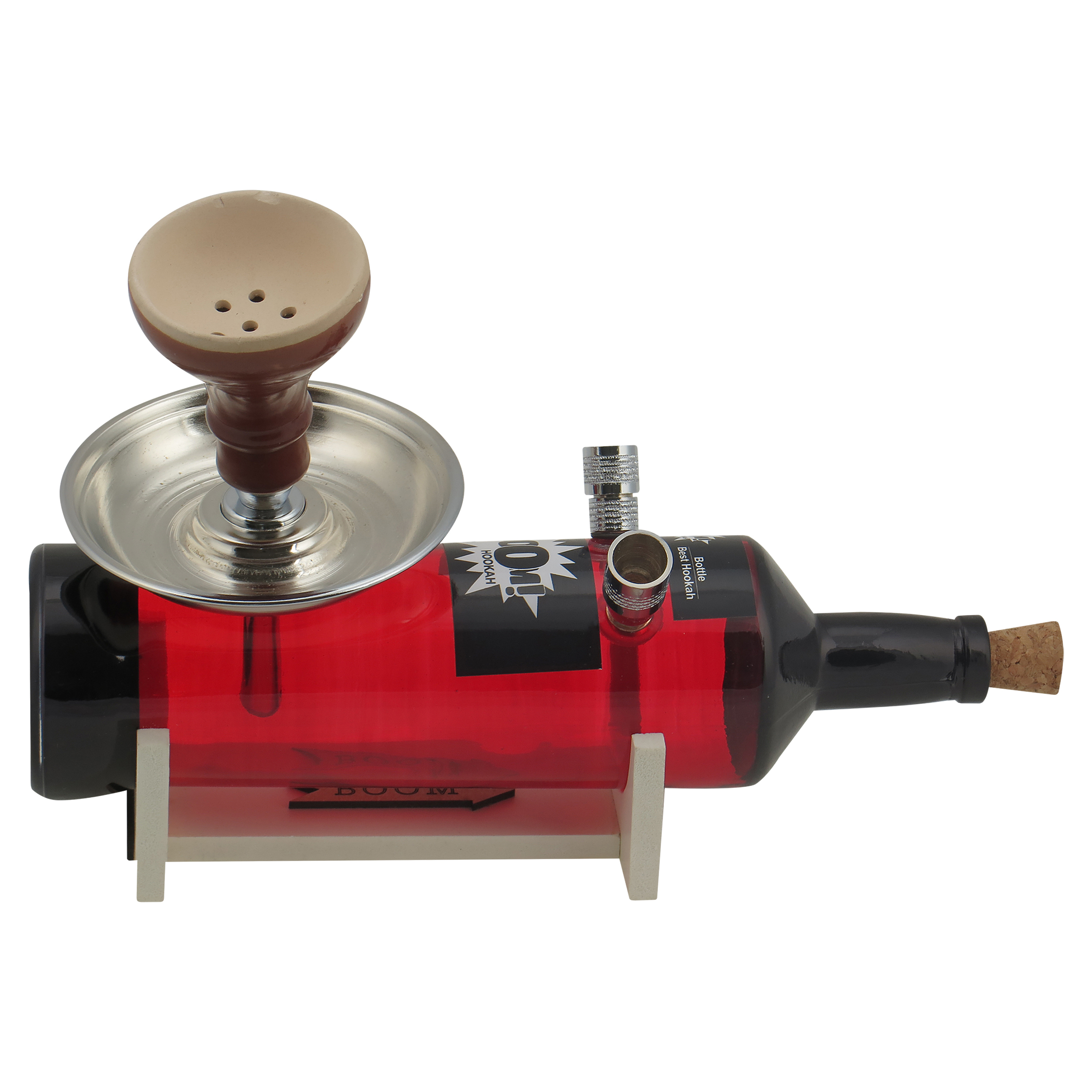 قلیان بوم طرح بطری قرمز