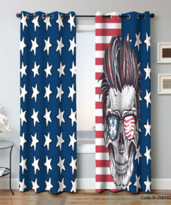 پرده پانچی اتاق نوجوان مدل پرچم امریکا