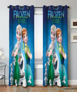 پرده دخترانه پانچی مدل FROZEN