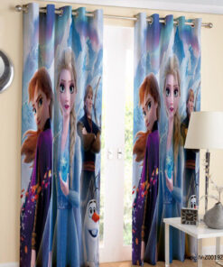 پرده کودک پانچی مدل فروزن