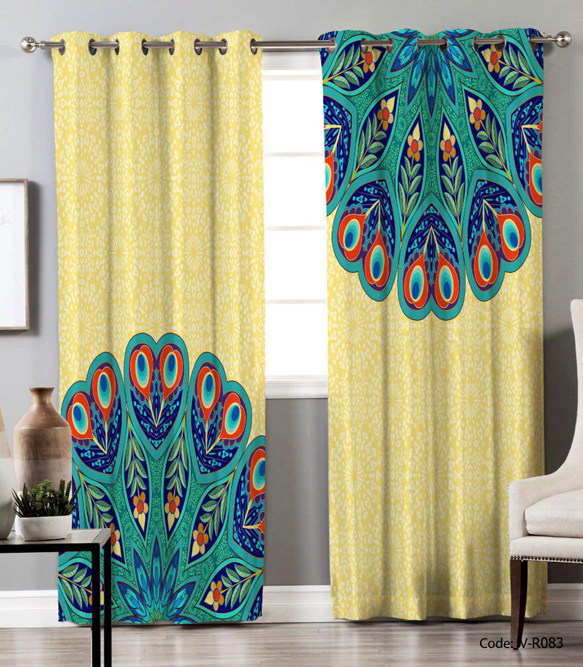 پرده پانچی فانتزی مدل R083