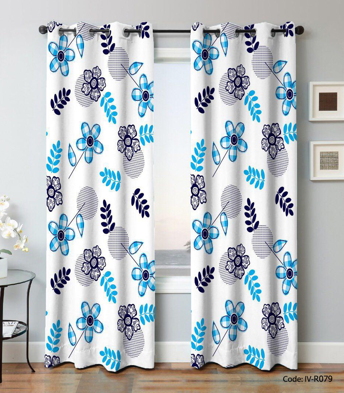 پرده پانچی اتاق خواب فانتزی مدل گلزار