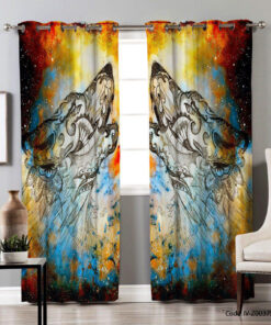 پرده پانچی اتاق خواب مدل گرگ