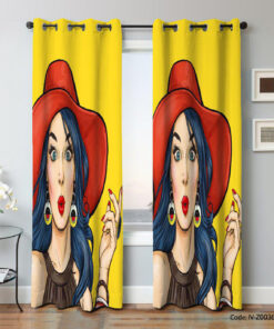 پرده پانچی آرایشگاه مدل GIRL