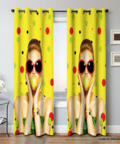 پرده پانچی آرایشگاه مدل WOW