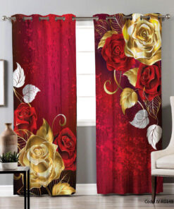 پرده پانچی اتاق پذیرایی دو تکه طرح کلاسیک 2