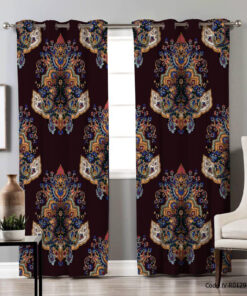 پرده پانچی اتاق پذیرایی طرح زیویه