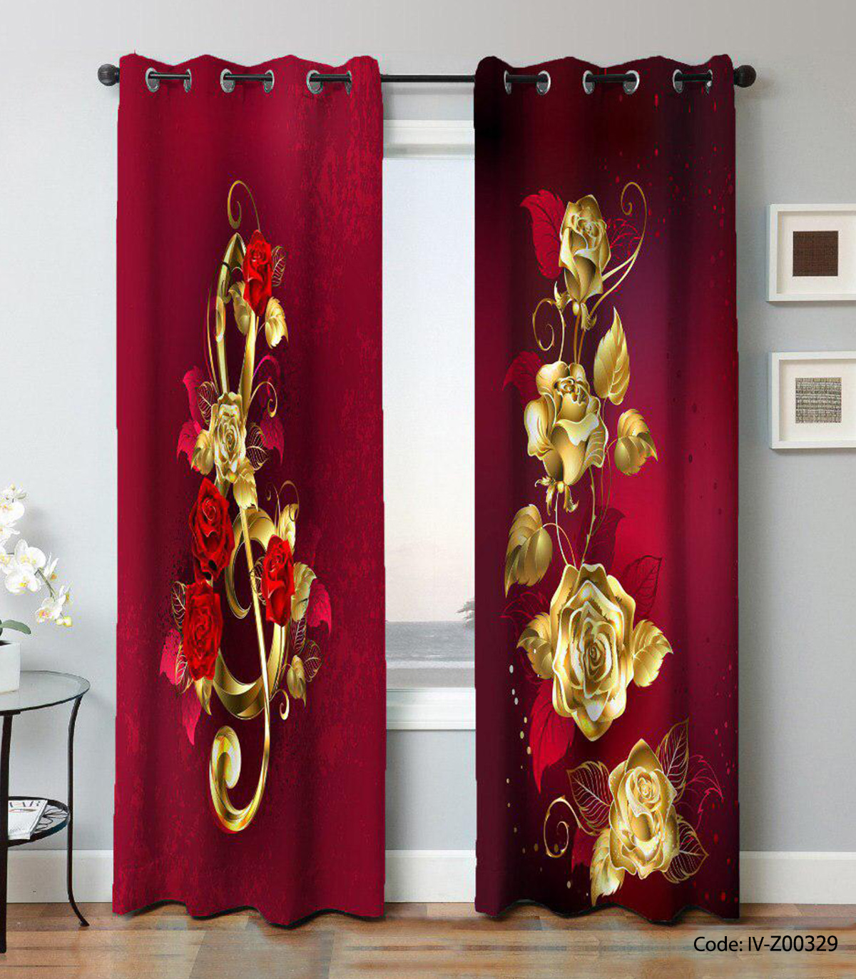 پرده پانچی پذیرایی طرح نت موسیقی