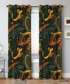 پرده پانچی اتاق پذیرایی طرح نقاشی خط