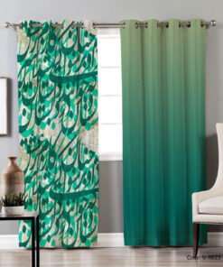 پرده پانچی پذیرایی طرح هنری