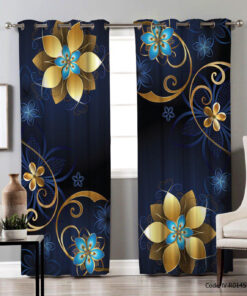 پرده پانچی اتاق پذیرایی طرح کهکشان