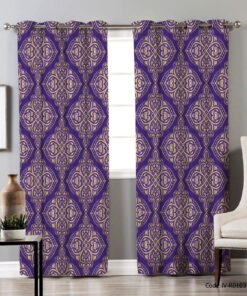 پرده پانچی دو تکه اتاق پذیرایی طرح ابیورد