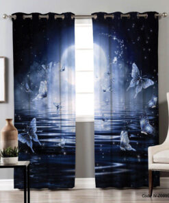 پرده پانچی اتاق پذیرایی طرح مهتاب