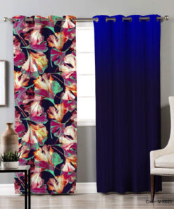 پرده پانچی اتاق پذیرایی طرح باسمنج