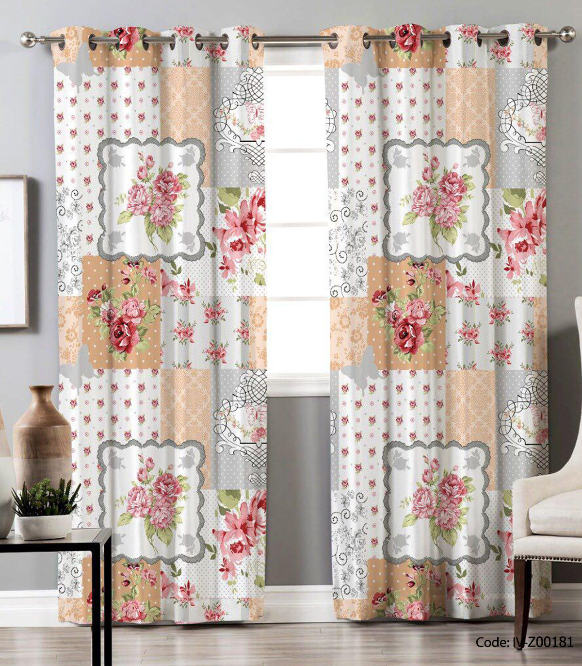 پرده پانچی مدل فانتزی