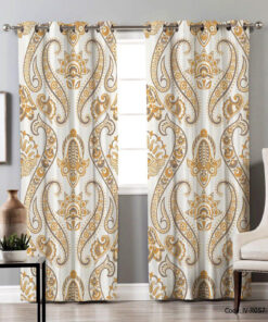 پرده پانچی دو تکه پذیرایی مدل کارمانیا