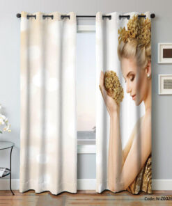 پرده پانچ آرایشگاه مدل BLONDE