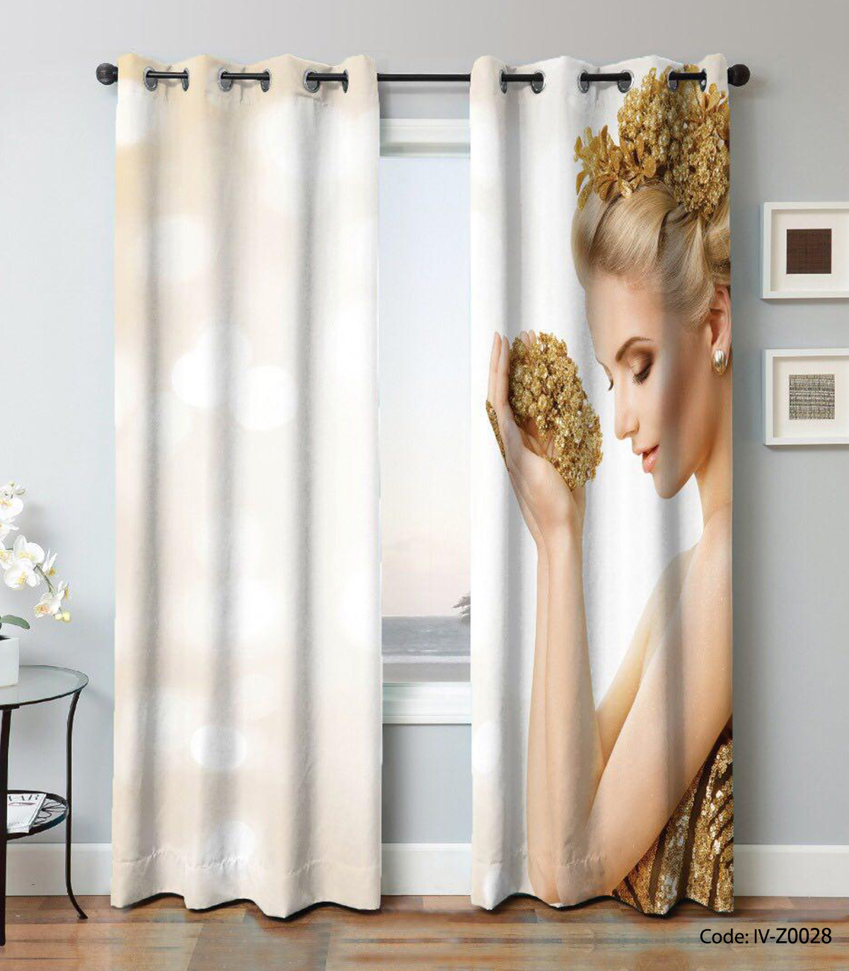 پرده پانچ آرایشگاه مدل BLONDE