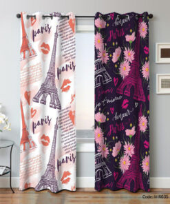 پرده پانچ اتاق خواب مدل ایفل 2