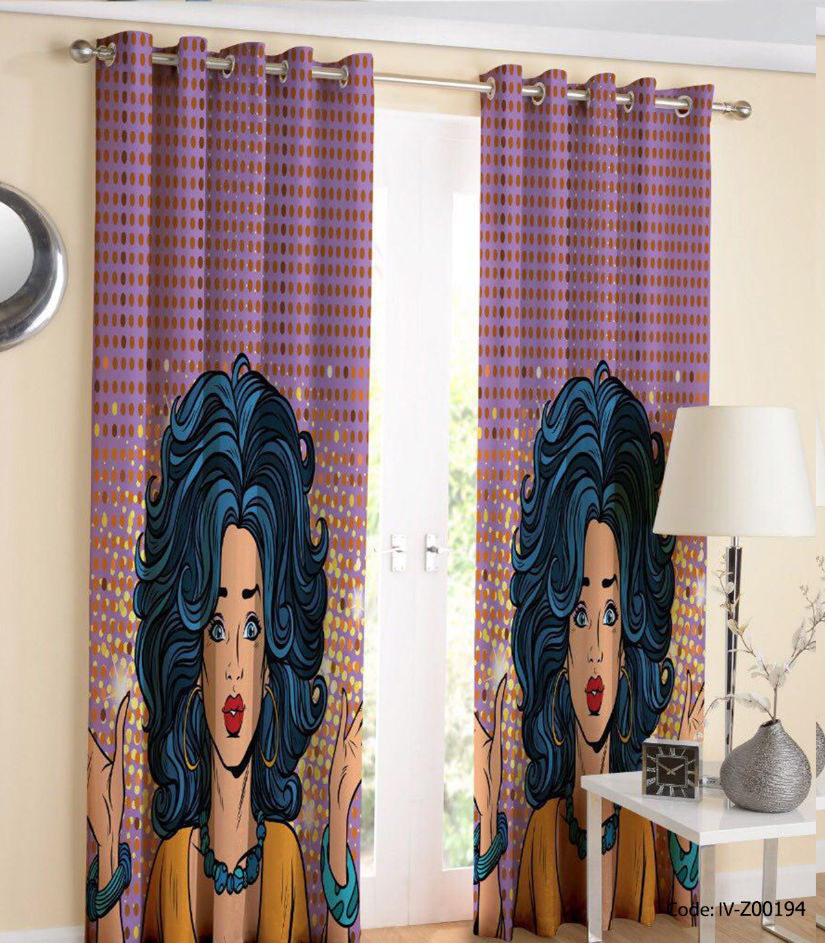 پرده پانچ آرایشگاهی مدل کارتن