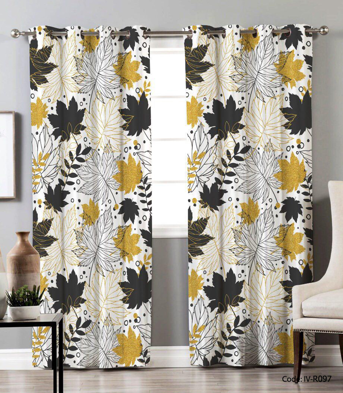 پرده پانچ اتاق خواب مدل پاییز