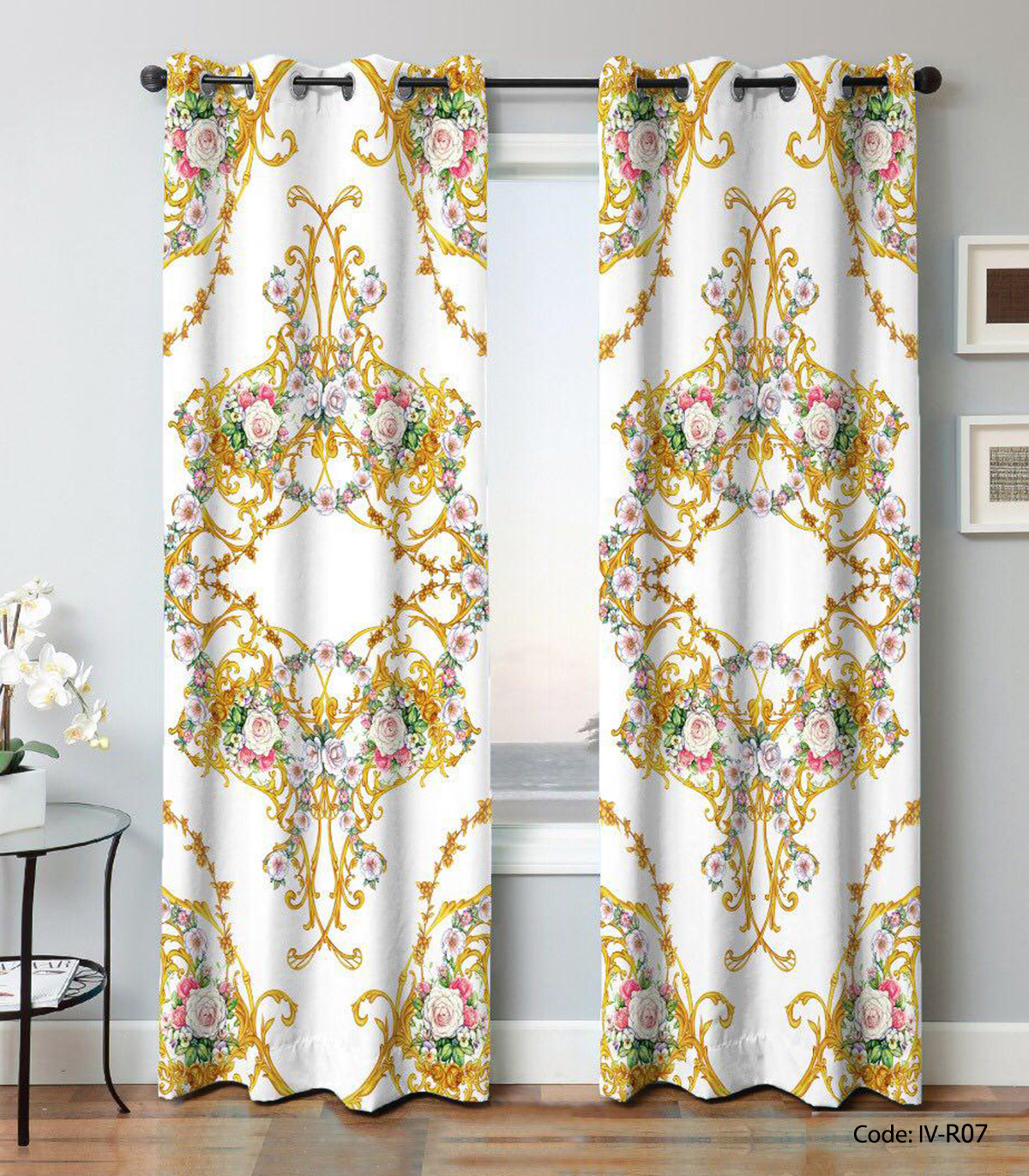 پرده پانچ اتاق پذیرایی مدل مرو