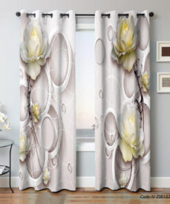 پرده پانچ اتاق پذیرایی 2 تکه مدل تیسفون